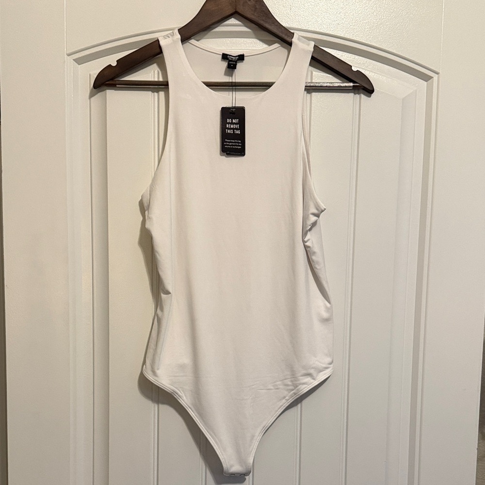 NWT Express White Body Contour Bodysuit